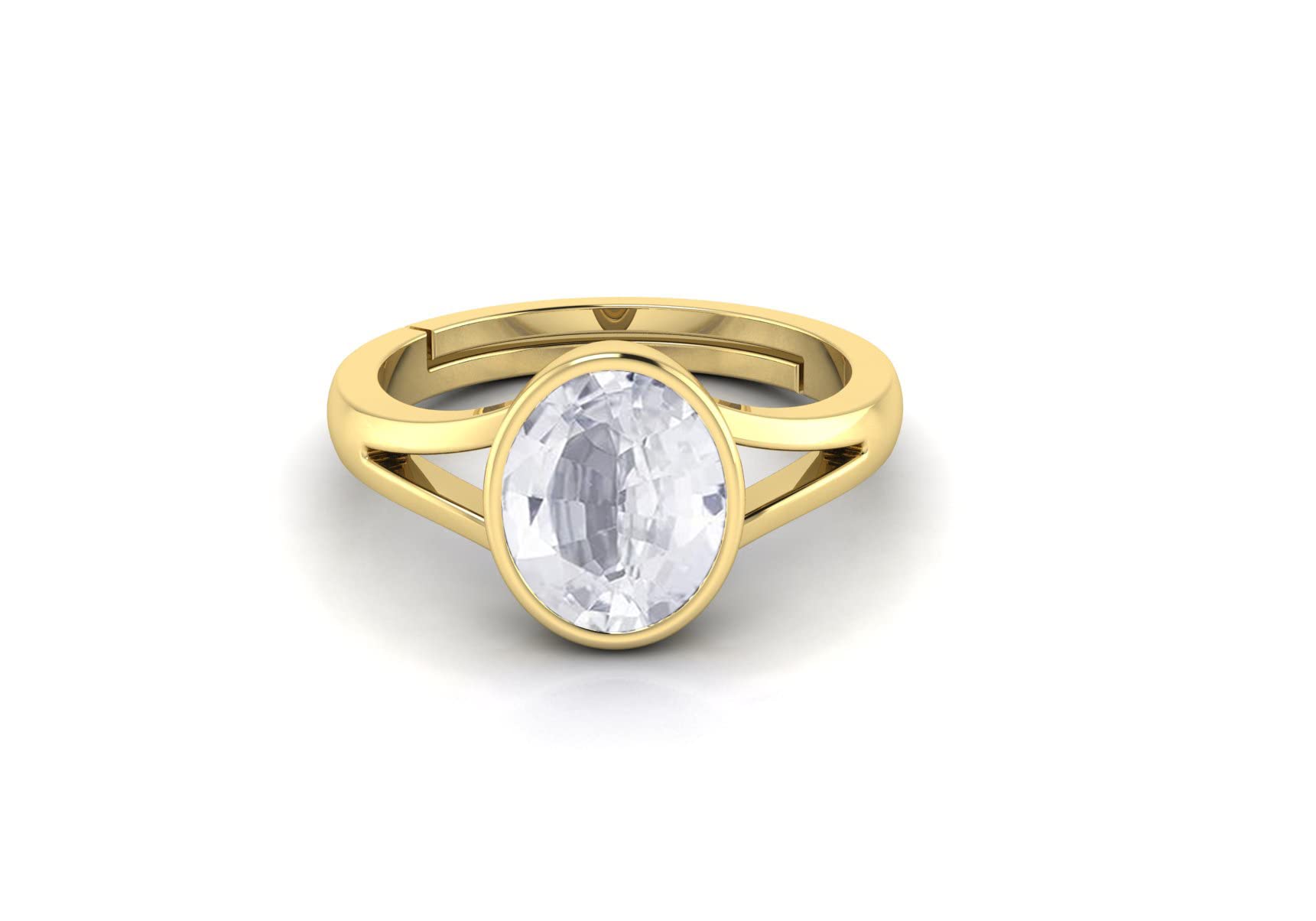 TODANI JEMS 14.25 Ratti Certified Unheated Adjustable Ring White Sapphire Pukhraj Loose Gemstone Ring for Women and Men (B09Z29XB6P) Amazon Price History, Amazon Price Tracker