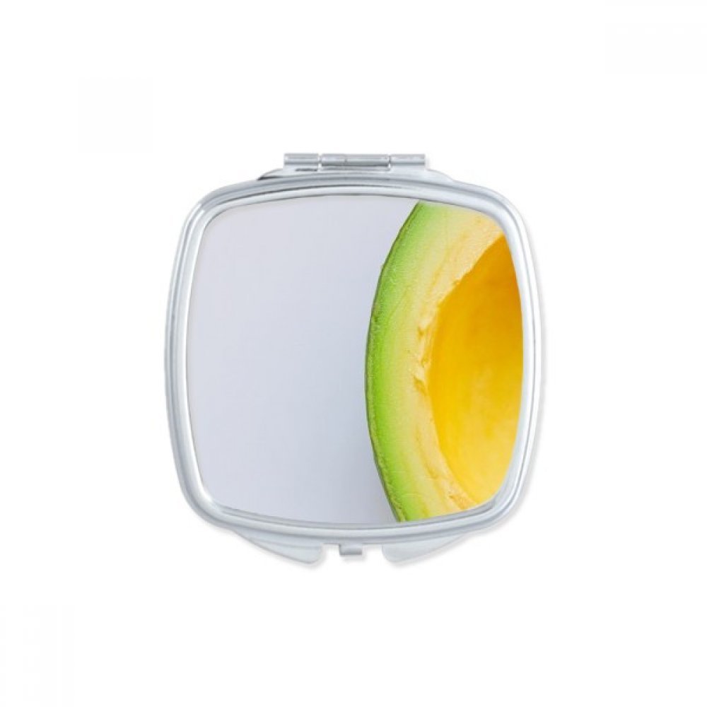 Miroir banane jaune compact pour éviter les bavures de maquillage