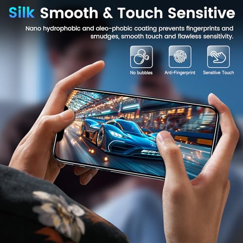 Image of Fotbor for [3+3 Pack] iPhone 12 Pro Screen Protector with Camera Lens Protector, 9H Shatterproof Tempered Glass Film with Easy Installation Frame, HD Clear Sensitive Full Coverage 6.1 Inch