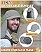 Flap Cap UPF 50+ UV Sun Protection Fishing Hat for Outdoors Safari, Grey
