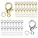 460-teiliges Schmuckverschluss Set - Karabiner & Springringe In Gold & Silber