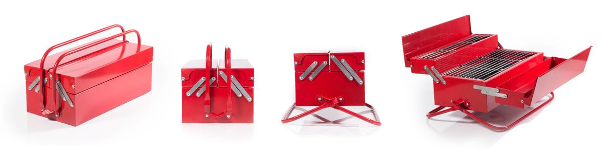 SUCK UK Grill-Toolbox, 20 x 22 x 40.5 cm