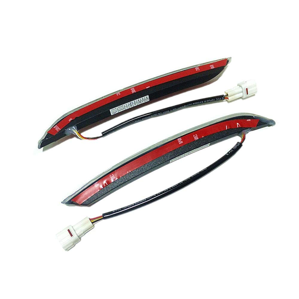 Luz diurna LED DRL para K2 Rio 2011-2014, LED 6000K blanco parachoques delantero DRL + luz amarilla de señales de giro