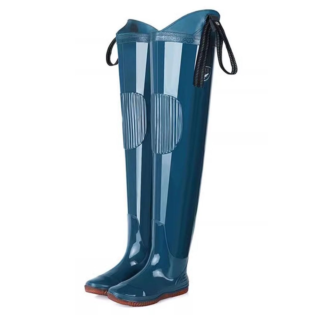 Buty do brodzenia, Wodery wędkarskie Wodery biodrowe Wodery biodrowe dla dorosłych z regulowaną klamrą, 80 cm wysokości Wodoodporne buty wędkarskie z PVC(6.5)