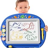 BLmukce Pizarra mágica magnética XL para niños, pizarra para colorear con sello y bolígrafo, juguete educativo y tamaño de viaje, regalo para niños y niñas a partir de 1, 2 y 3 años