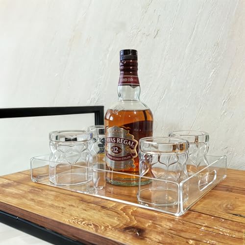 Bandeja Organizadora Acrilica Transparente 20x35x5 Com Alça