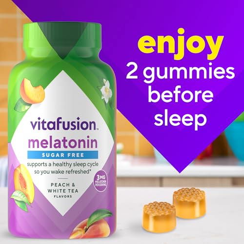 Vitafusion Melatonin Gummies Sugar Free | 3mg Per 2 Gummies | 140 Count - image 6
