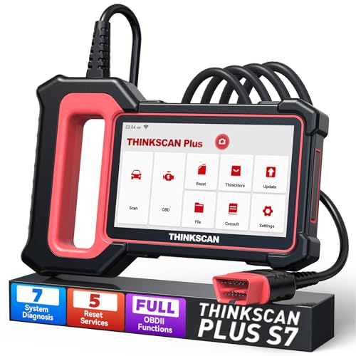 OBD2 Car Diagnostic Scanner THINKCAR PLUS S7 7 System Code Reader for Engine/ABS/SRS/ECM/TCM/BCM/AC/IC 28 Maintenance Functions Choose 5 Scanner for DIY Mechanics Auto Technicians Car Enthusiast