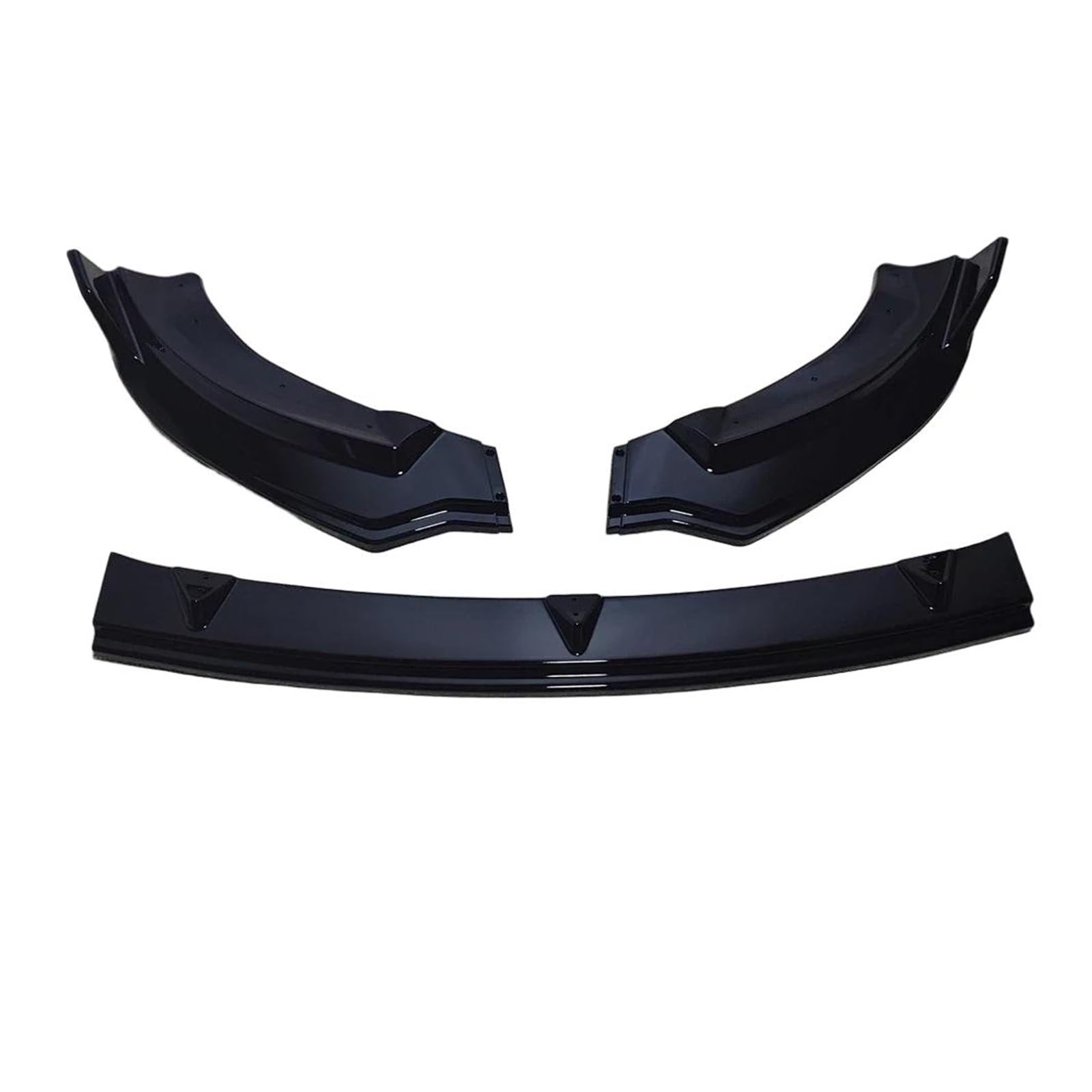 car front bumper spoiler For Tesla For Model Y 2020-2024 Front Lower Bumper Lip Spoiler Car Modification Bodykit Diffuser(Gloss Black)