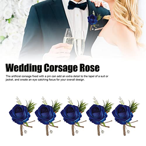 Corpete de terno, pino de estilo coreano amplamente aplicável, corpete de casamento fixo rosa 5 peça