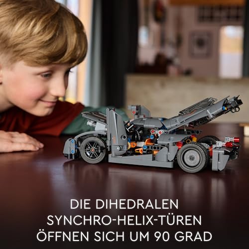 LEGO Technic Koenigsegg Jesko Absolut Supersportwagen in Grau, Bauspielzeug für Jungen und Mädchen, Spielzeugauto für Kinder, Geschenk für Autofans, Dekoration für das Kinderzimmer 42173