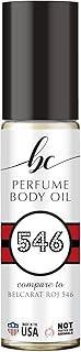 BC Perfume 546 Inspired by Belcarat Roj 546 For Women & Men Replica Fragrance Body Oil Dupes Alcohol-Free Travel Size Long Lasting Roll-On 0.3 Fl Oz/10ml