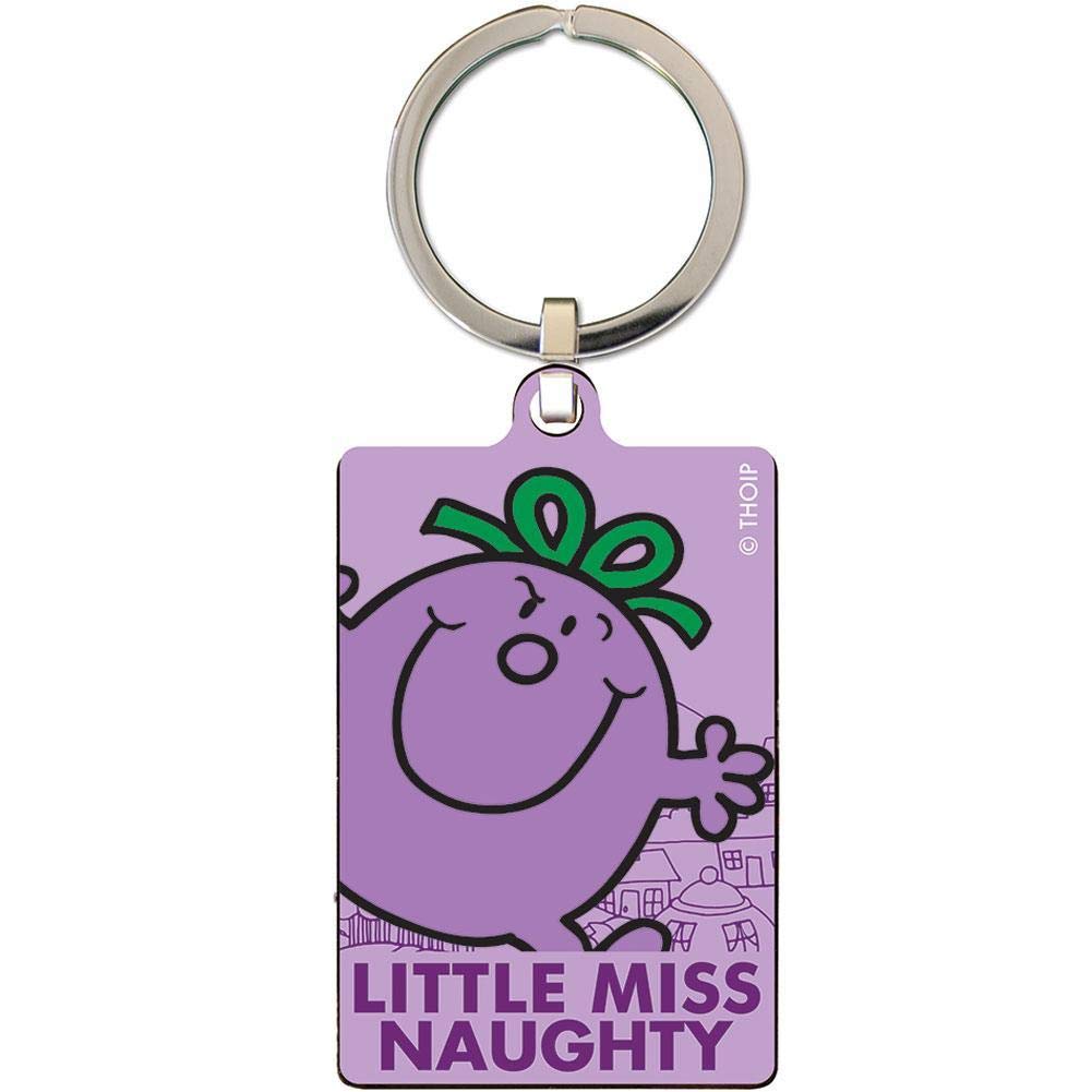 Mr Men and Little Miss Little Miss Naughty Metal Key Fob Keyring 4 x 6cm