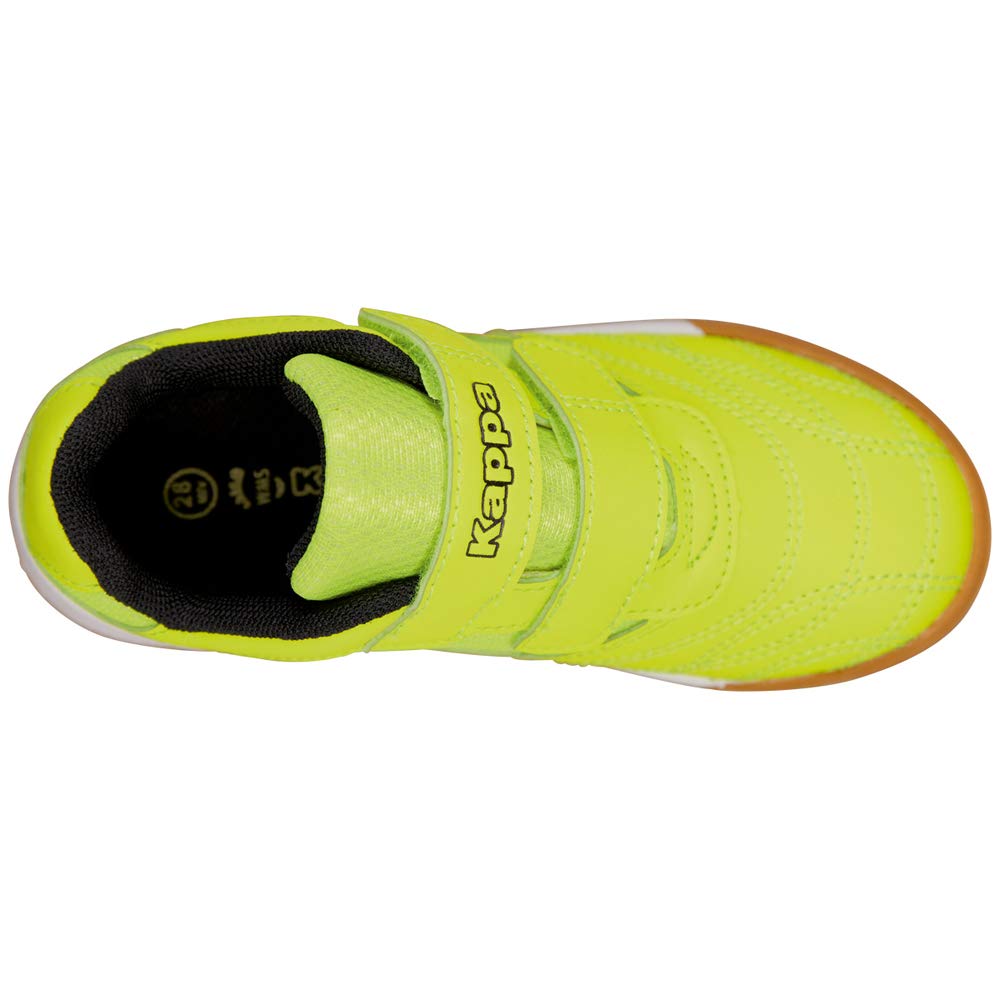 Kappa Kickoff K Unisex Kids, Scarpe per jogging su strada Unisex - Bambini e ragazzi, Yellow Black, 29 EU