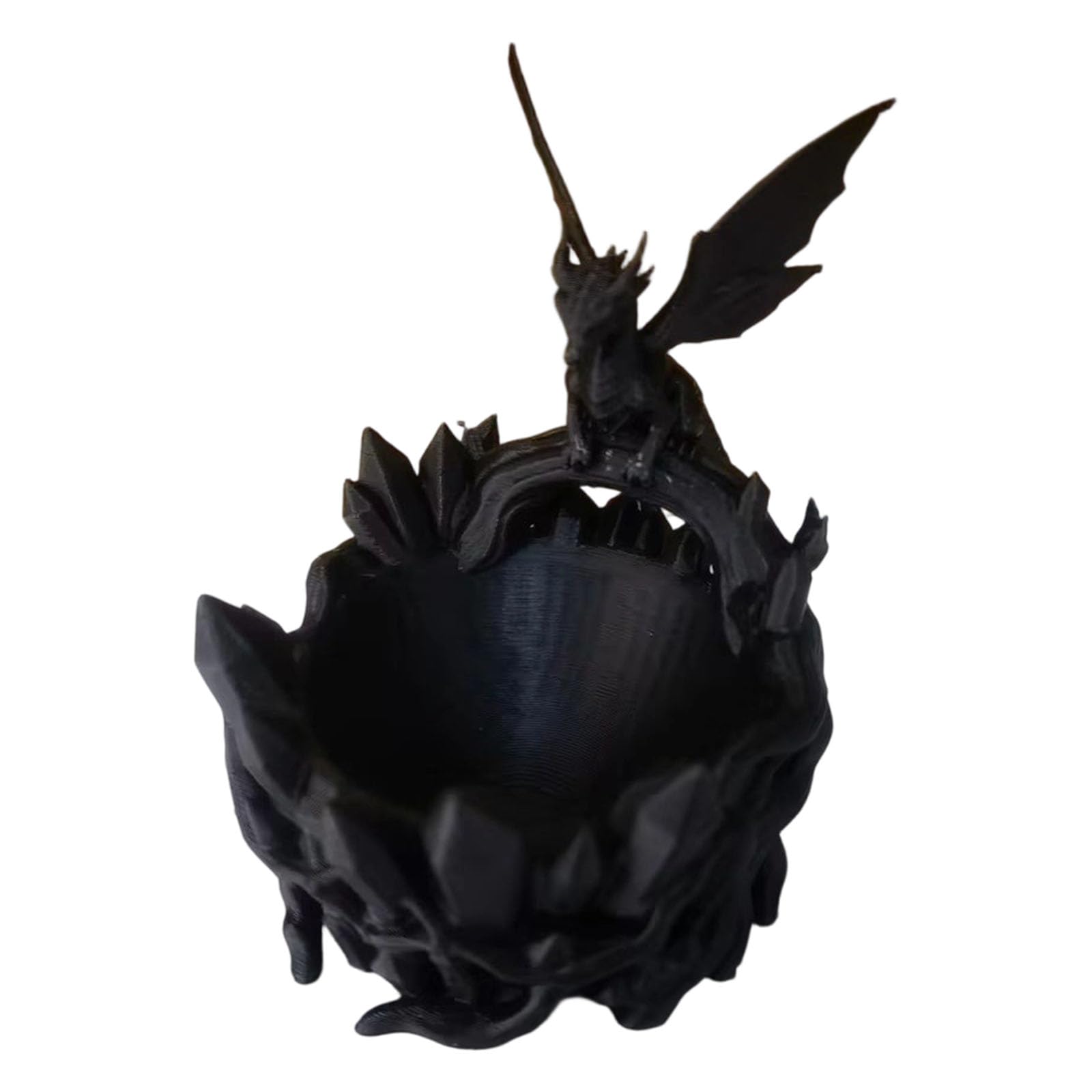 carotoe 3D Dragon Relief Polylactic Acid Bowl Food Safe Home Organization Tray for Snacks Fruit or Jewelry Organizer in Modern Home Dragon Shaped Dishes