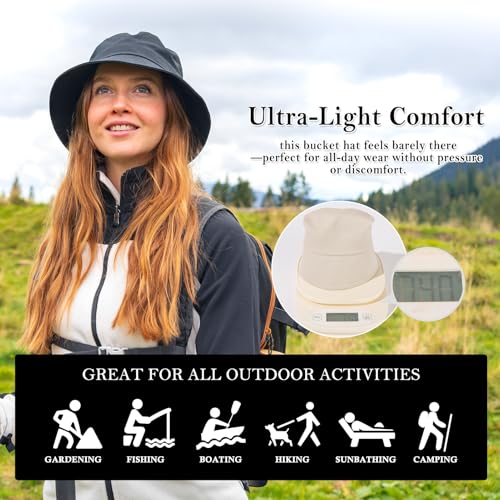 Image of TOP-EX Ponytail S M L XL UPF50+ Sun UV Protection Packable Bucket Hats for Women Hiking Fishing