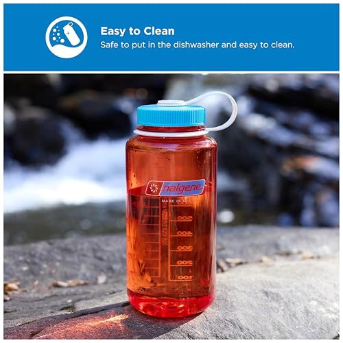 Image of Nalgene 32 oz Wide Mouth Water Bottle | BPA-Free, Durable & Leak Proof, Lightweight Bottle for Hiking & Gym, Work & Travel
