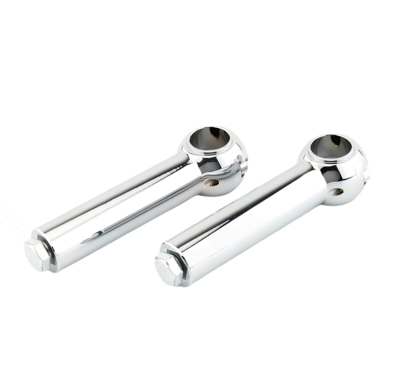 MNEVZX Handlebar risers kit 2Inches 3Inches 4Inches 5Inches 25MM Fit FOR Harley Davidson Cruisers Motorcycle Handlebar Clamp Riser(Chrome 5Inches)