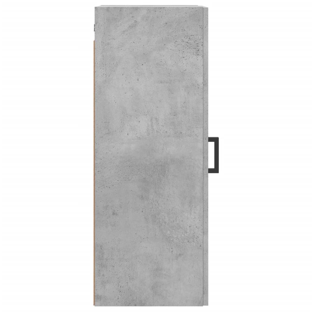 vidaXL Armario de Pared Gris hormigón 34,5x34x90 cm, Armario, Armario Colgante, Armario Auxiliar, Armario de almacenaje, Armario Colgante de Pared