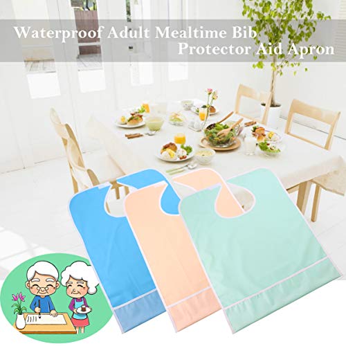 HEALLILY Adulto Impermeável Babador Alimentação Babador Comer Babador Lavável Reutilizável Protetor