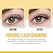 Forabeli Lash Shampoo 50ml with Brush and Wand - Eyelash Extension Cleanser, Eyelid Foaming Wash, Gentle Foam, Remove Oils and Makeup