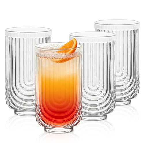 INSETLAN Vintage Glassware Arch Design Glass cups...