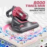 Mattress Vacuum Cleaner Cordless Bed Mattress Mites Cleaner, 10KPa Suction Dust Mite Vacuum Mattress Cleaner with HEPA Filter, Lightweight Mini Vacuum Cleaner for Allergy Sufferers, Sofa, Stairs - Image 6