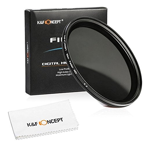 K&F Concept 72mm ND Fader Variable Neutral Density Adjustable ND Filter ND2 to