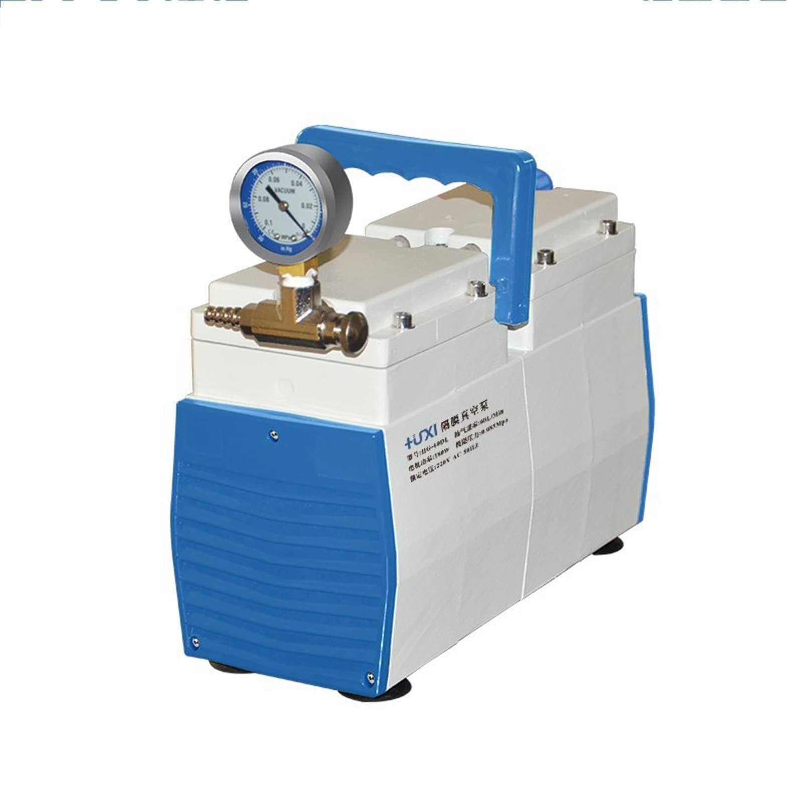 Membranowa pompa próżniowa 180 W – bezolejowa, 30 l/min pompa ciśnieniowa dodatniego i ujemnego do użytku laboratoryjnego
