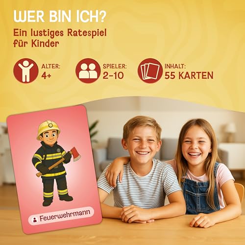 LIKARTO® Wer Bin ich? Kartenspiel für Kinder, Familienspiel & Reisespiel – Ansicht 2