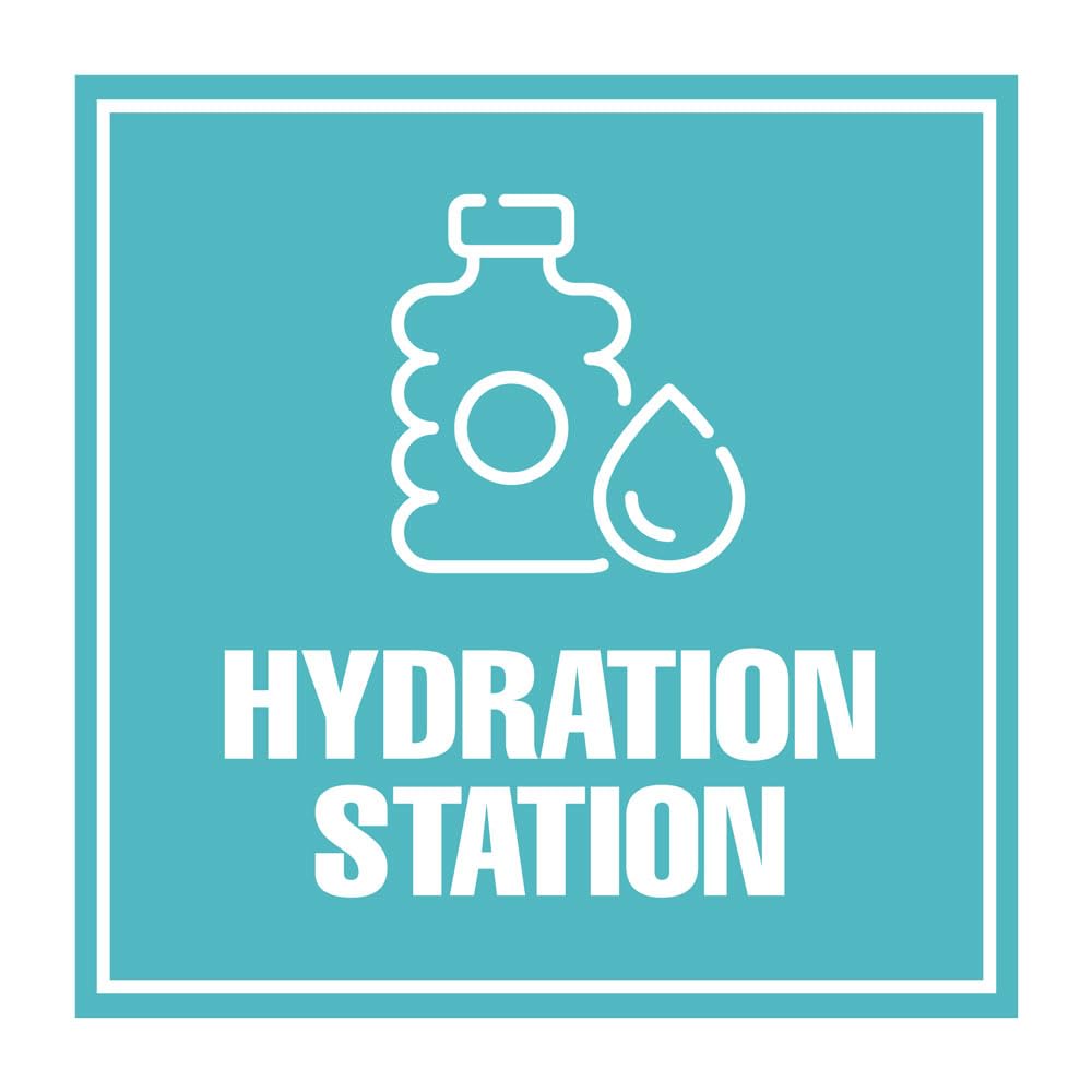 Panneau de station d'hydratation Square Plus M signalisation de porte - 8