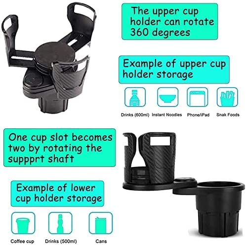 Coussin Anti-vibration Portable Porte-gobelet Voiture 2 En 1 Funmo - Support Réglable 360° Pour Boissons Et Téléphone Range Voiture