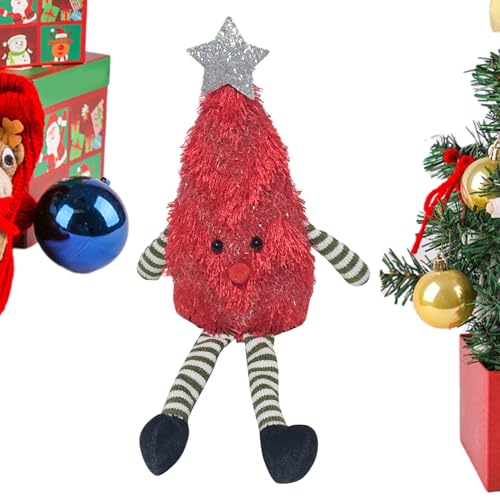 Generico Animaux en Peluche De Noël | Adorable Arbre De Noël en Peluche - Figures Douces Fêtes Décoration De Bureau Maison Jeu Intérieur