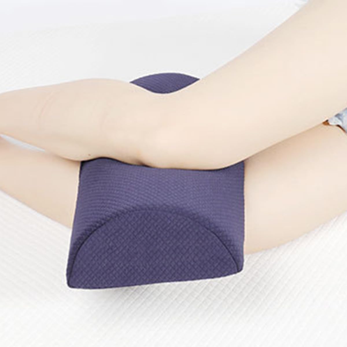 Memory Foam Beinkissen Halbgerollt mit Reißverschluss Design und Leicht zu Reinigen für Büro und Haushalt