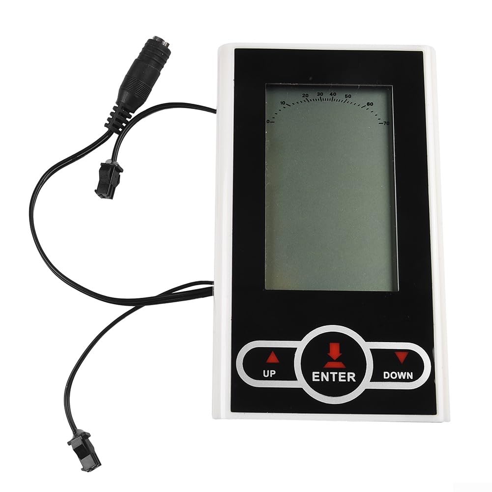 Oniissy Tachimetro bianco per cyclette, ricambio per computer da bicicletta, monitor fisso con frequenza cardiaca 13,7 x 7,9 cm