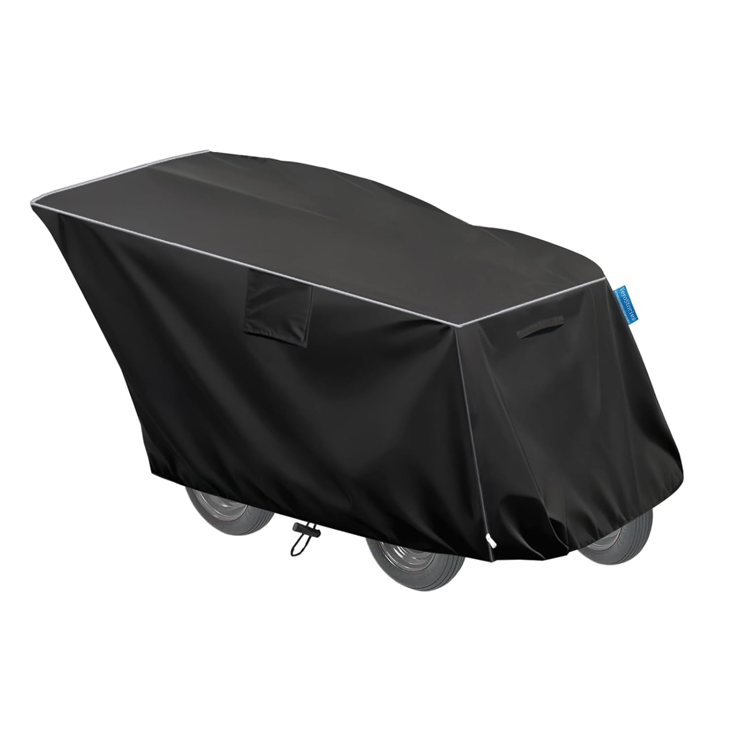 4 Passenger Seater Stroller Cover, Heavy Duty 600D Oxford Cloth, Waterproof & Dustproof, Easy to Install & Clean.(Black, 4 Passenger Cover)