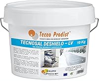 TECNOSAL Enteiser (10 kg) Streusalz zum Schmelzen von EIS und Schnee im Winter, ideal zum Auftauen von Wegen, Einfahrten, Parkplätzen oder Straßen, doppelt verwendbar, Geschirrspülsalz, im Eimer