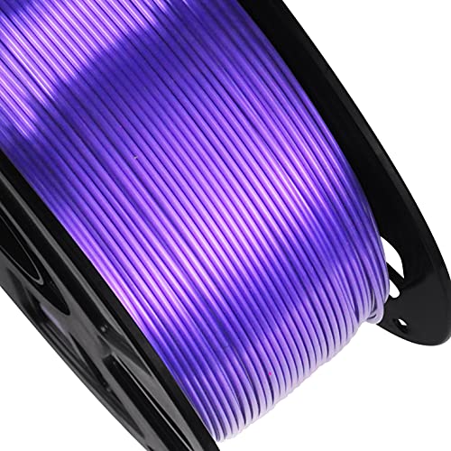 Image of Silk Purple PLA Filament, 1kg 2.2lbs 1.75mm 3D Printing Material, Widely Support for FDM 3D Printer, Pack with Extra Filament Sample by BBLIFE