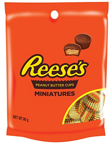 Reese's - Tazas de mantequilla de maní en miniatura (80 g, 16 unidades)