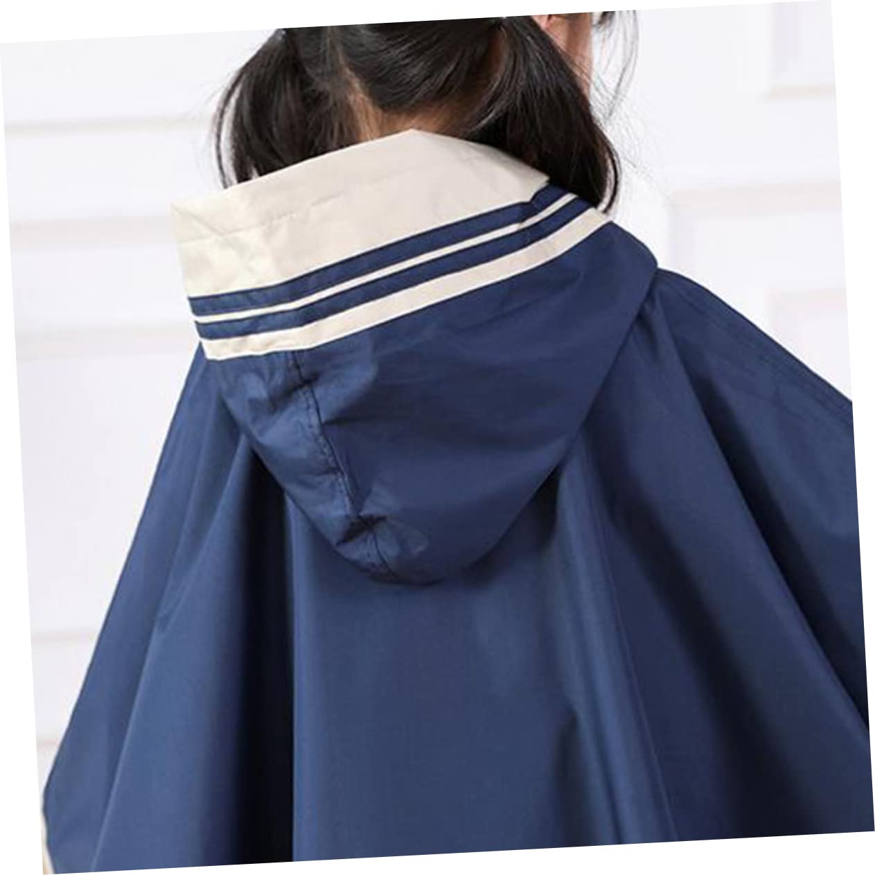 Poncho Per Ragazzo Mantellina Cappuccio Allungato Monopezzo Resistente Pioggia