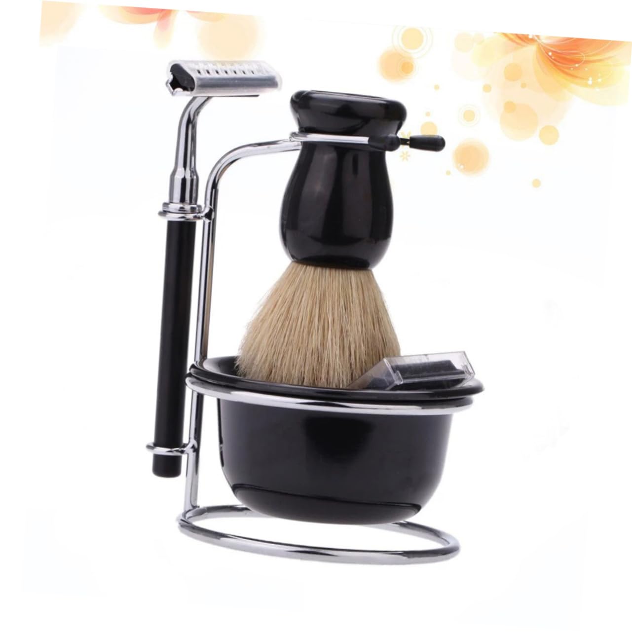Kit Per La Della Maschile - Set Da Barba Per Uomo Set Con Sicurezza Pennello Da Barba Supporto Ciotola - Regali Per Papà Regali Per Fidanzato Regali Per Marito