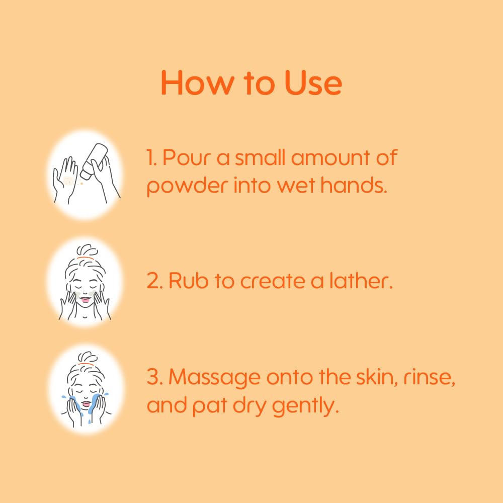 Kiero Refining Enzyme Cleanser - Foaming Enzyme Powder Face Wash with Papaya Enzymes, Chia Seeds & Beta-Glucan - Vegan Facial Cleanser with Gentle Exfoliation for Pore Buildup & Impurities (1.76 oz) - Image 4