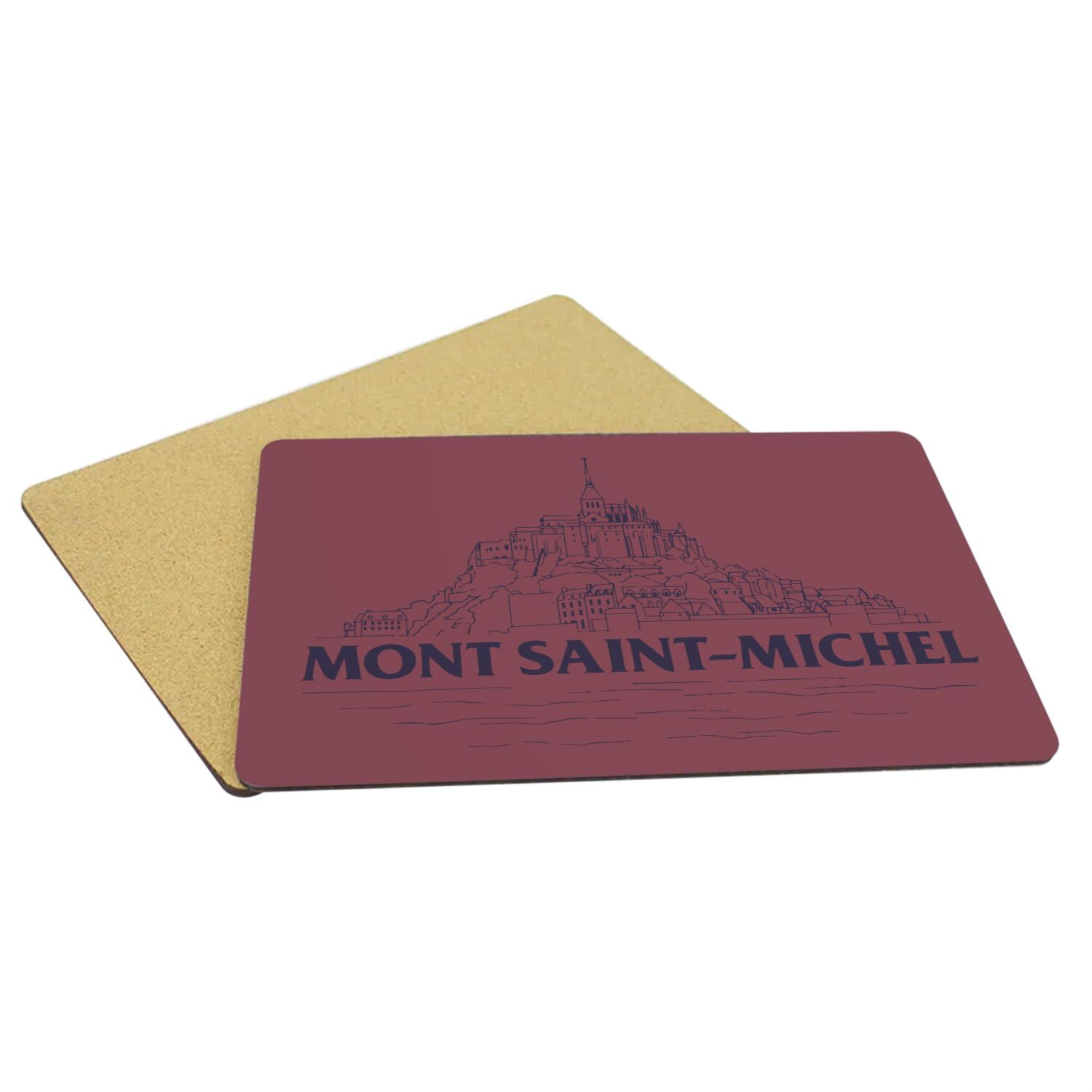 Set De Table Souple Dessous En Liège Napperons Rouge - Mont Saint