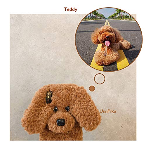 UnnFiko Schutzhülle für iPhone 13 Mini, supersüßer Teddyhund, flauschig, warm, Plüsch, weiche TPU-Winterhülle, Schutzhülle (Teddy Brown, iPhone 13 Mini)