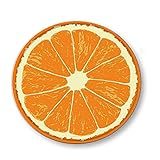 Plaque ronde en métal rustique - Décoration murale rustique - Orange citron vert - Tranche de fruit d'agrumes - Plaque ronde en métal pour maison, jardin, cuisine, bar, café, restaurant, garage - Art