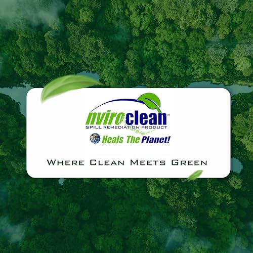 Nviroclean Pó absorvente de derramamentos – Limpador de derramamentos para derramamentos de óleo, an