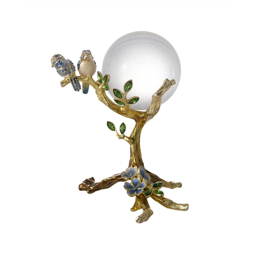 Mirando la bola de cristal Luz de lujo esmalte de cristal adornos de bolas de cristal estudio de oficina artesanía artesanía ornamentos sala de estar TELEVISOR Decoraciones para el hogar del gabinete