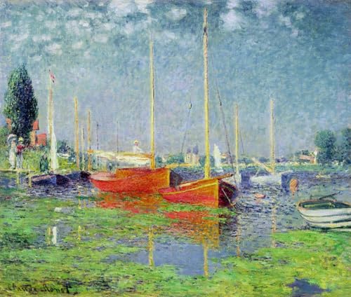 Tableau d'art abstrait Argenteuil de Claude Monet pour décoration salon 60x90cm
