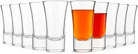 Kit 12 Copos de Shot em Vidro, 60ml Base Grossa Transparente Cacha�a Tequila e Licor