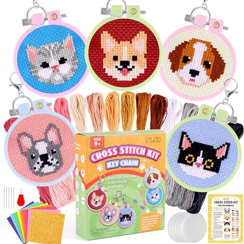 Caydo K-009I 5 Pcs Cross Stitch Kits For Kids cover